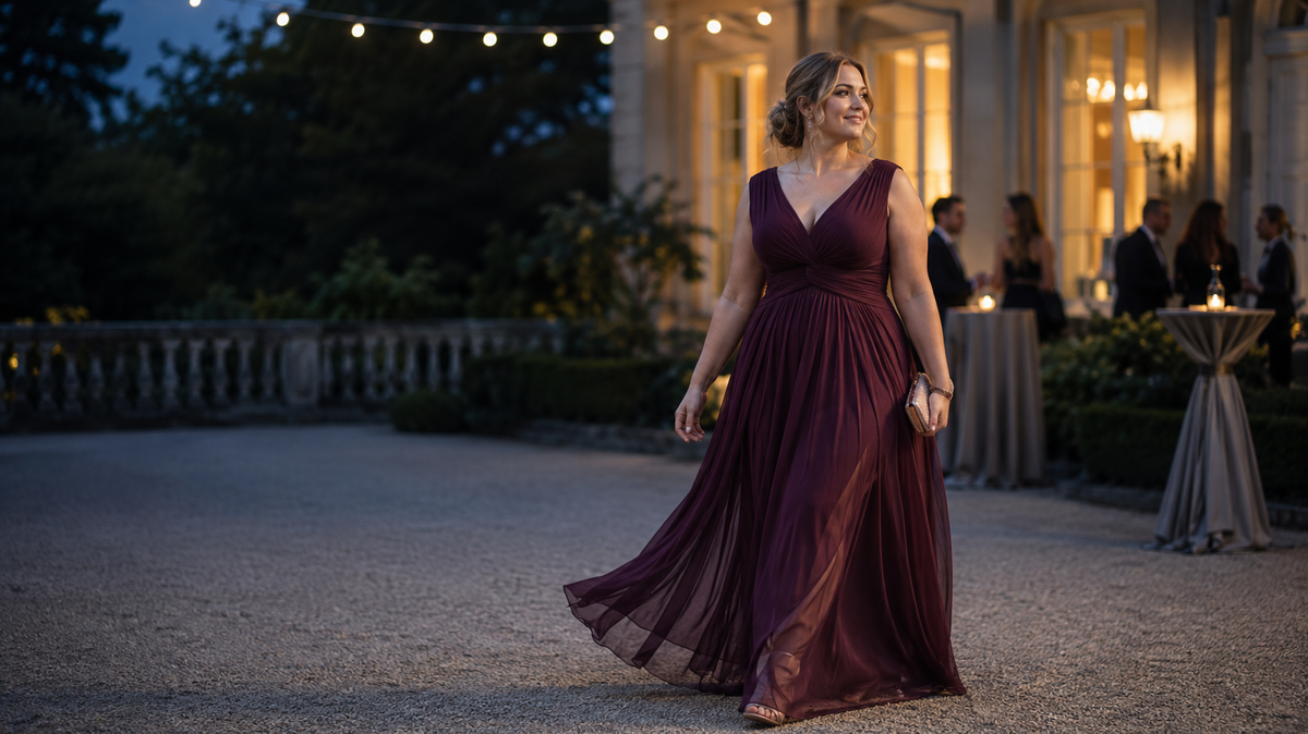 How to Style a Plus-Size Mesh Dress for Weddings and Evening Events