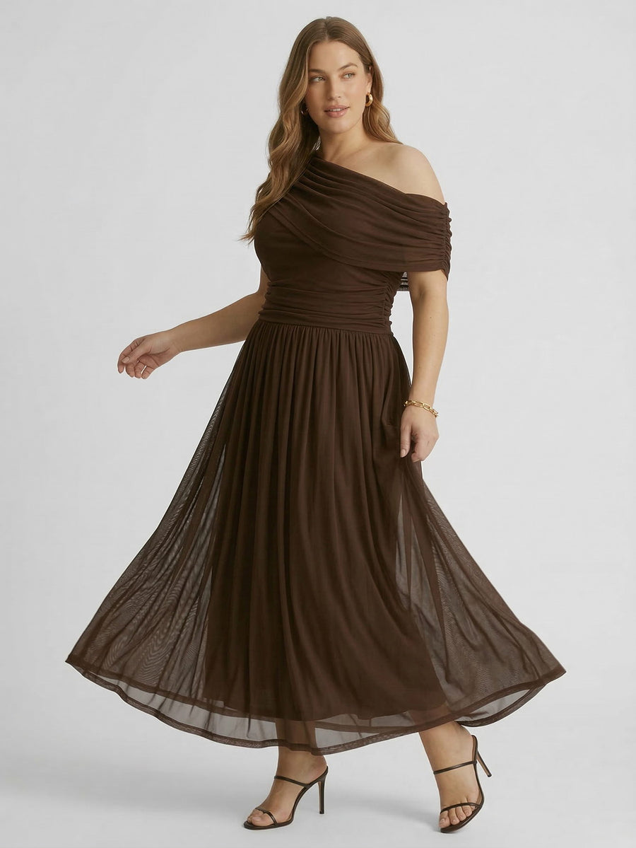 Yeese Plus Size Elegant A-Line Dress