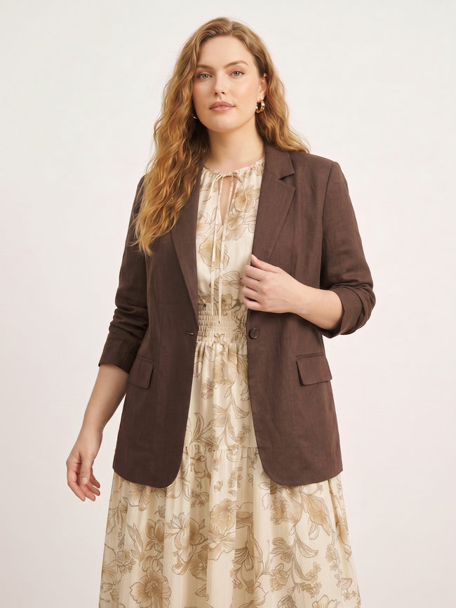 Tailored Lapel Blazer with Pockets