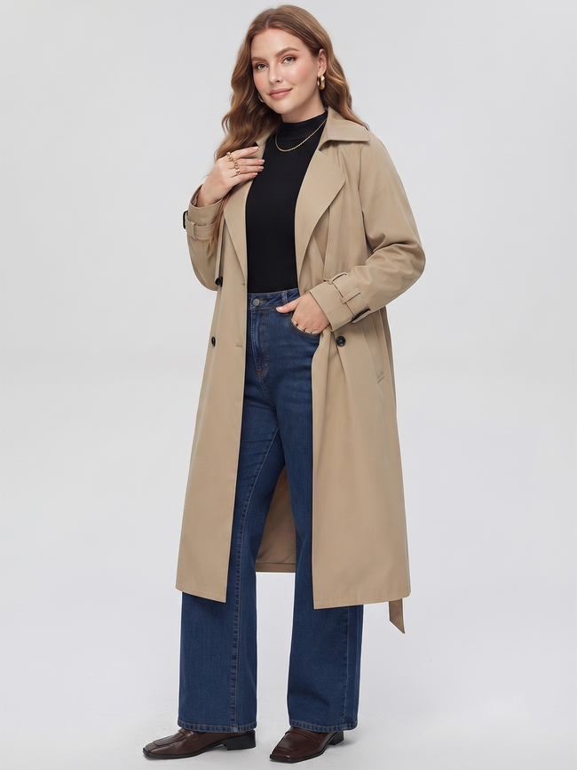 Belted Midi Trench Coat